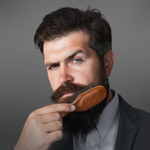 RAVEGO Boar Bristle Hair Brush for Men - Beard & Hair Styling