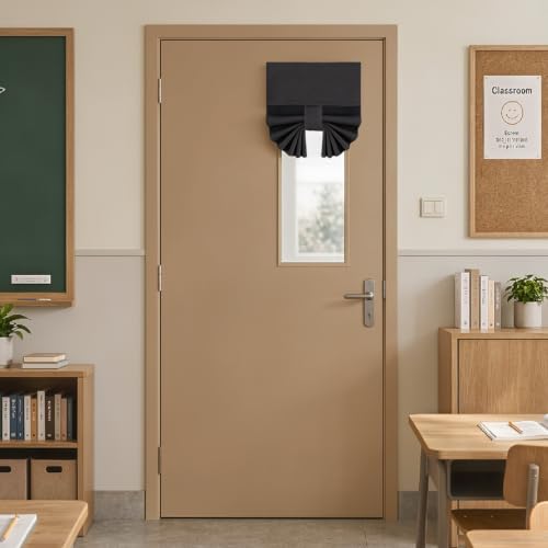 MIULEE 100% Blackout French Door Curtain | No-Drill Thermal Privacy Panel, 1 Piece