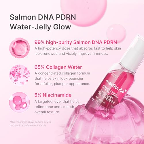 Medicube PDRN Pink Collagen Glow Jelly Serum with 65% Collagen