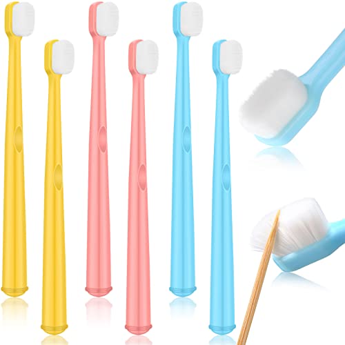 Fresh Style Patelai 6 Pcs Toddler Nano Toothbrush with 20000 Soft Bristles