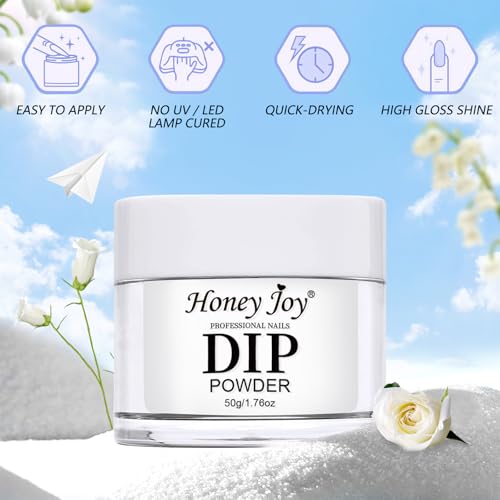 Honey Joy Clear Dip Powder 50g - Long-Lasting Nail Art, No Lamp Needed