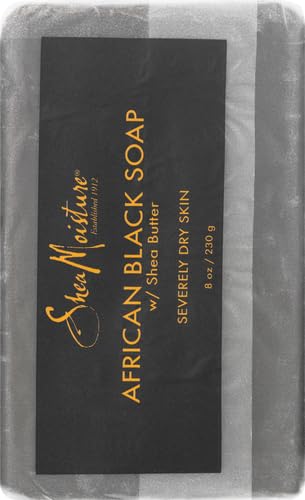 SheaMoisture African Black Soap Bar for Troubled Skin, 8 oz (2 Pack)