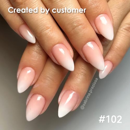 FAVAI 6-Pack White Airbrush Gel Nail Polish - HEMA Free French Ombre Set
