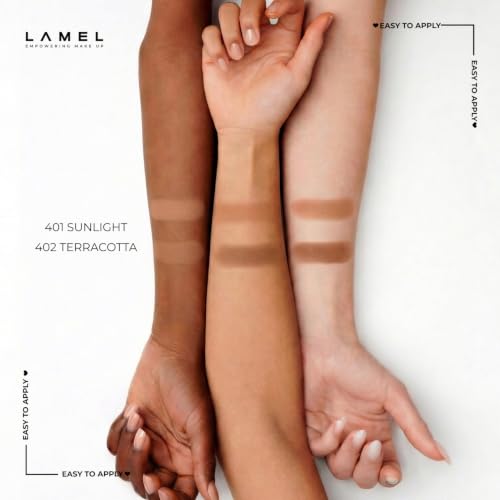 Lamel Sunkissed Matte Bronzer Powder - Warm Brown, Vegan & Cruelty-Free