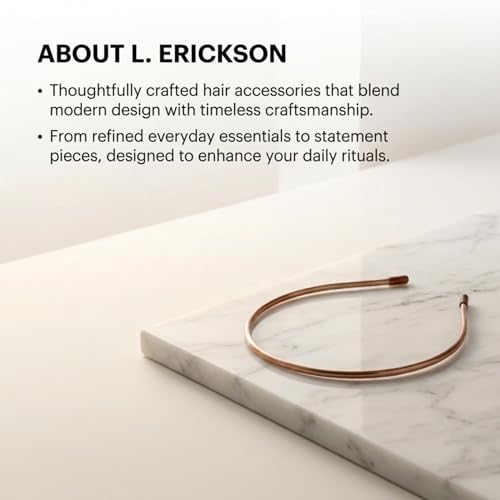 L. Erickson Twiggy Tortoise Headband - Lightweight & Comfortable Hair Accessory