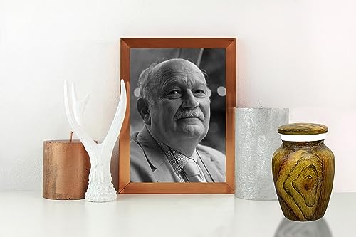 BOLD & DIVINE Wooden Keepsake Urn for Human Ashes - Small Teak Root