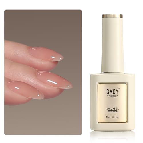 GAOY 16ml Nude Builder Base Gel - Lush Nude 01 3-in-1 Nail Strength & Color
