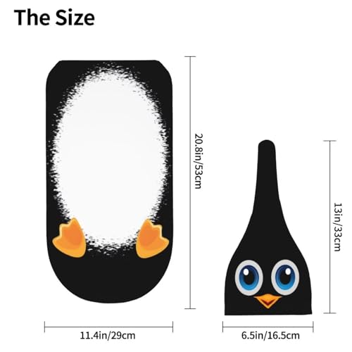 Funny Cartoon Swaddle Blanket and Beanie Hat Set for Newborns