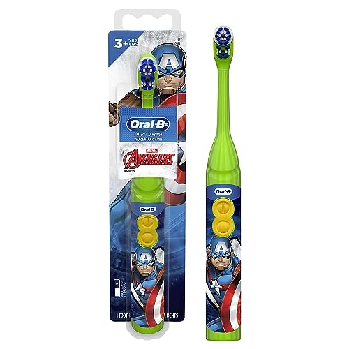 Oral-B Kids Marvel Avengers Battery Toothbrush, Soft Bristles, 2-Pack