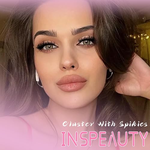 INSPEAUTY 200DXZM Spiky Cluster Eyelashes – Manga Style Wispy Volume Lashes