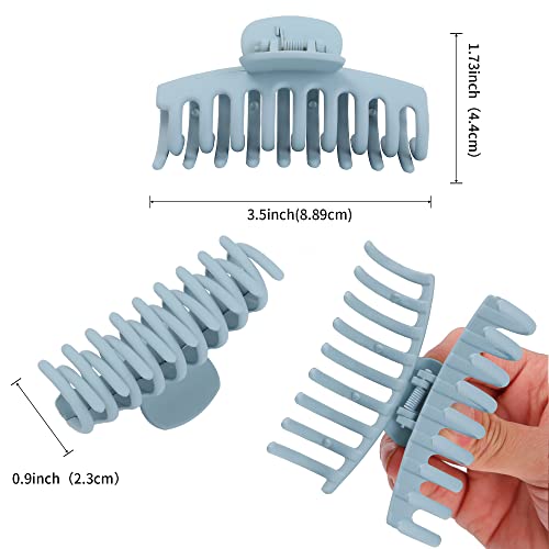 10 Pack 3.5 Inch Hair Claw Clips for Women - Non-Slip Hold
