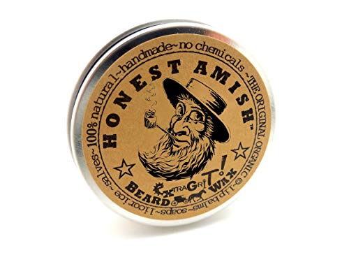 Honest Amish Extra Grit Beard Wax - Natural Organic Hair Control