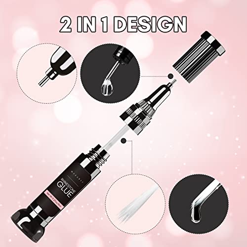 Makartt Nail Rhinestone Glue - Precision Pen & Brush Applicator
