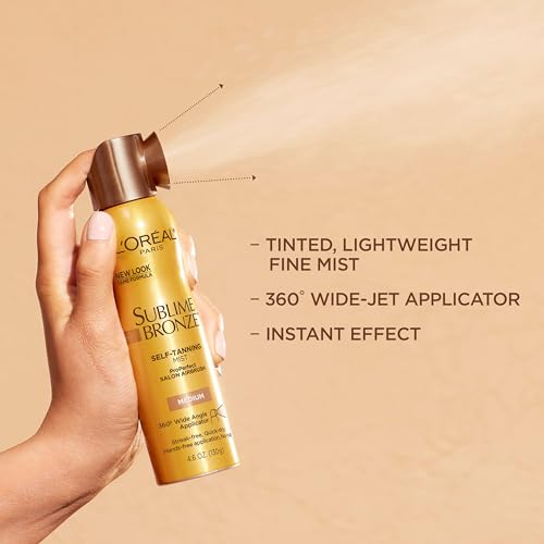 L'Oreal Paris Sublime Bronze Self Tanning Mist - Medium Shade