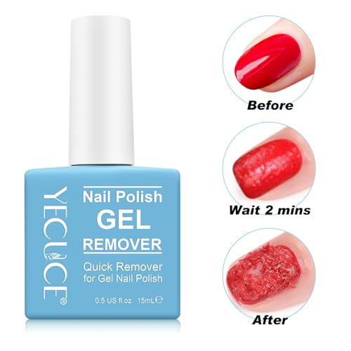 NIFEISHI Gel Nail Polish Remover - 2 Pack, Quick & Non-Toxic 15ml