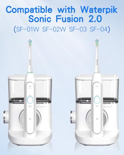 8 Replacement Brush Heads for Waterpik Sonic Fusion 2.0 SF-01W SF-02W