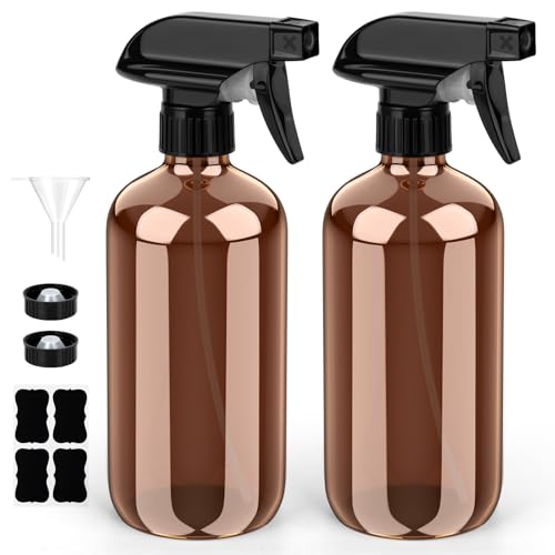 Bontip 16 oz Glass Spray Bottle Set - Eco-Friendly & Refillable