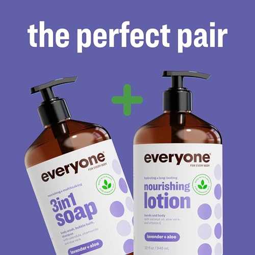 Everyone Lavender & Aloe 2-in-1 Hand & Body Lotion, 8 oz 2-Pack