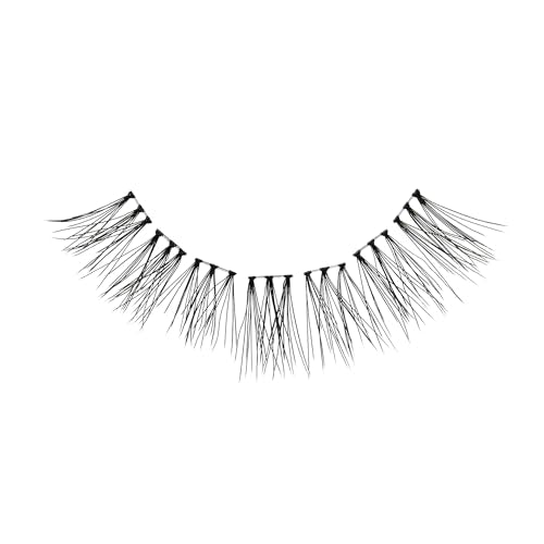 KISS Looks So Natural Medium Cluster Lashes Pack of 30 - Short & Medium Length, Reusable, Easy to Apply