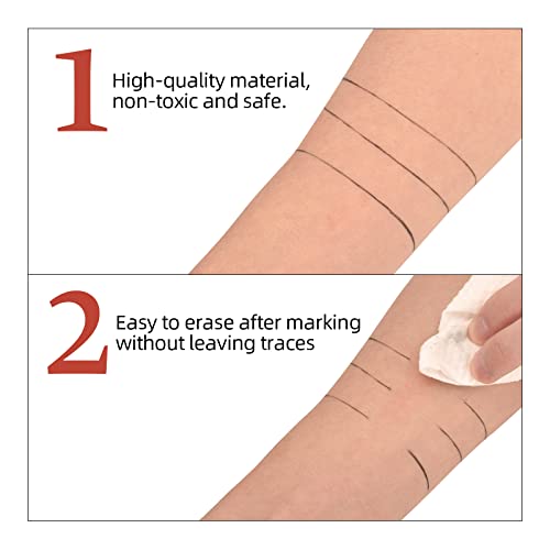 ATOMUS Pre-Inked Eyebrow Mapping String - 6 Pack 10m Microblading Thread