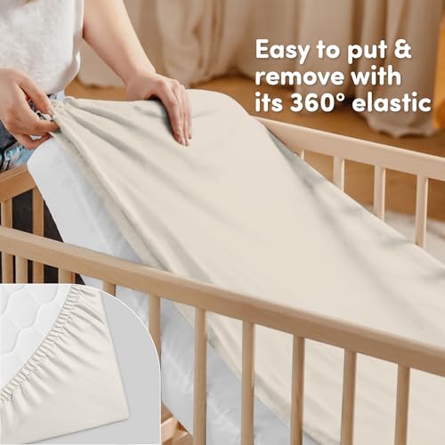 Sweety Fox Cotton Crib Sheets 2 Pack - Soft Jersey Knit for Baby