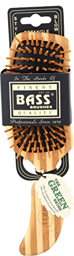 Bass Brushes Wood Bristle Hair Brush for Thick, Curly, and Long Hair