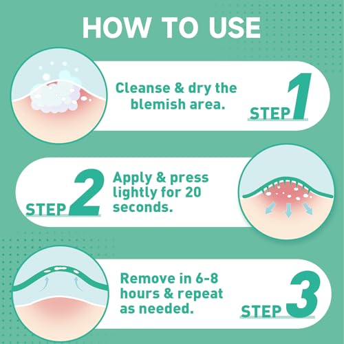 TEAWOO Microdart Acne Patches - 18 Hydrocolloid Patches with Salicylic Acid