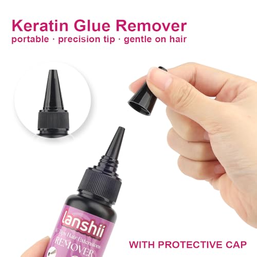 Lanshii 100ml UV Hair Glue Remover - Fast Acting Adhesive Dissolver