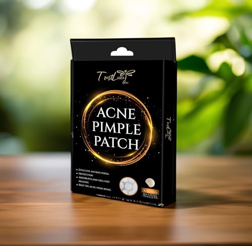 TrustLuxe Glow Hydrocolloid Acne Pimple Patches – Waterproof & Invisible, 36 Count