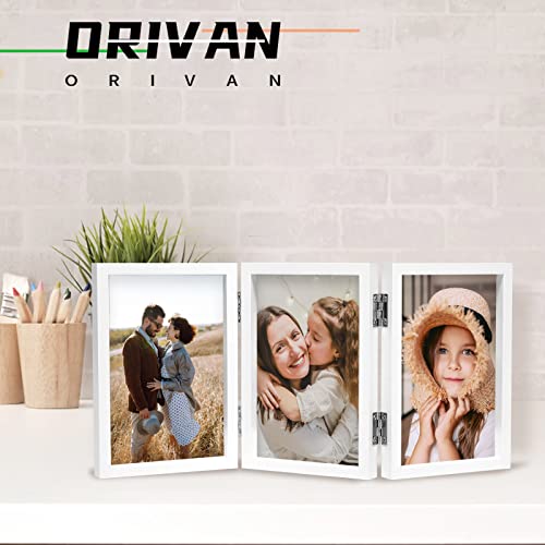 4x6 Triple Picture Frame - Side-by-Side Display with Real Glass