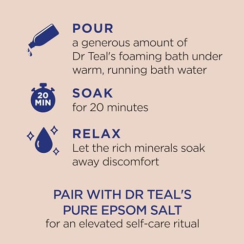 Dr Teal's Foaming Bath with Epsom Salt, Shea Butter & Almond - 34 fl oz