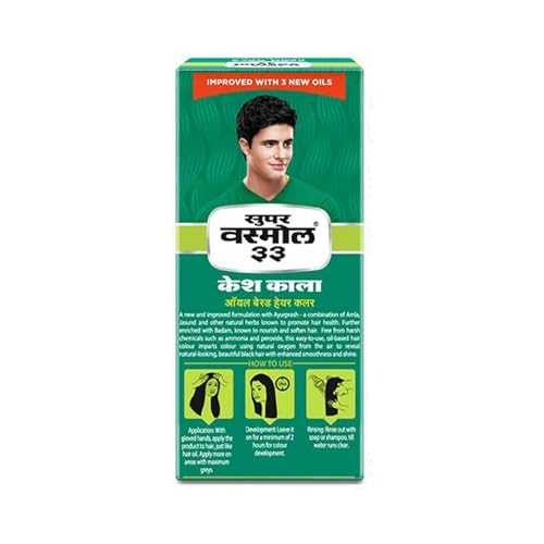 Vasmol Super Vasmol 33 Hair Color Oil - Pack of 4, 100mL Each