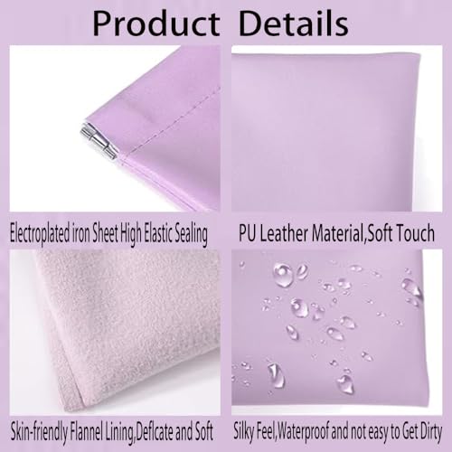 6 Pcs Small Waterproof Makeup Bags for Purse with Snap Closure - Mix Colors