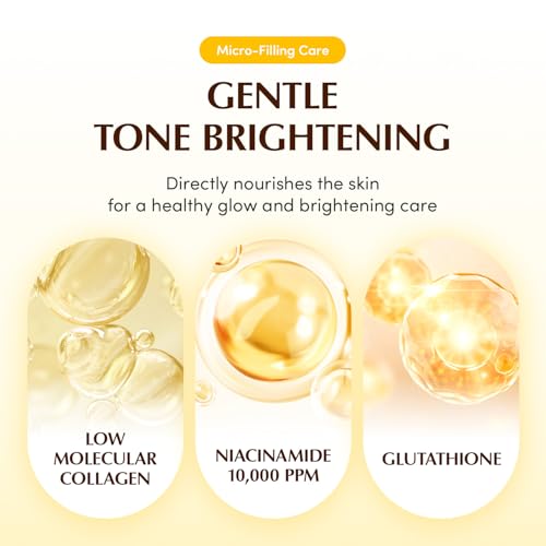 EQQUALBERRY Glow Up Collagen Mask with Niacinamide - Brightening & Radiance Boosting, 4 Sheets