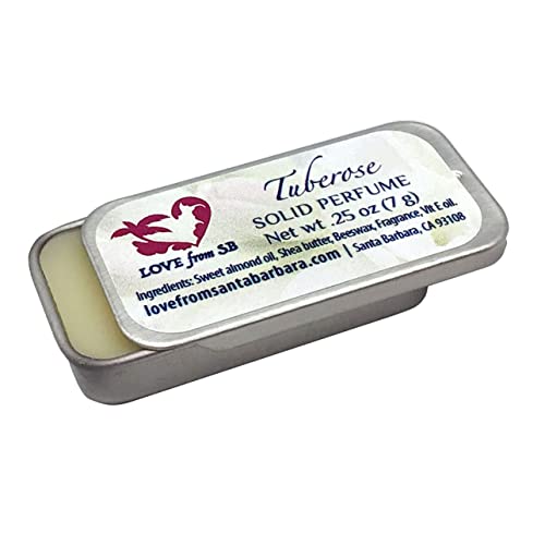 Love from Santa Barbara Compact Tuberose Solid Perfume for Travel & Gifting