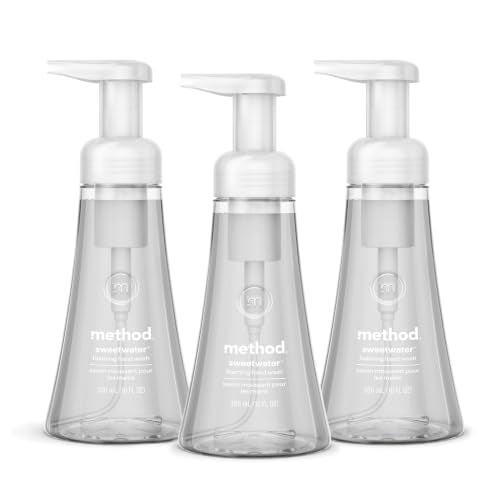 Method Foaming Hand Wash - Sweet Water, 10 fl oz (3 Pack) | Gentle Cleansing & Hydrating Formula