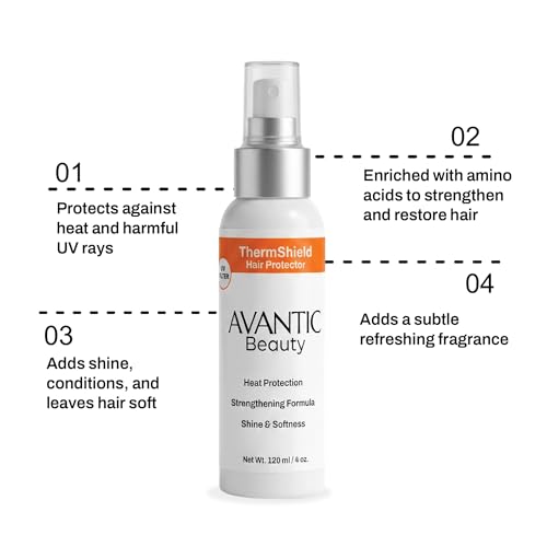 Avantic Heat Protectant Spray with UV Protection, 4 oz - 4 Count