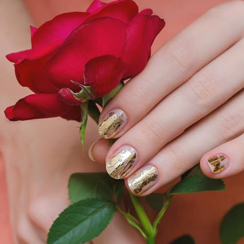 Yokilly Colorful Holographic Nail Art Foil Transfer Stickers - 10Pcs, 3D Self-Adhesive