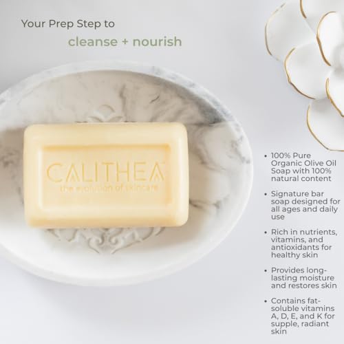 Calithea Olive Oil Soap Bars - Classic 3-Pack, 3.53 oz Each