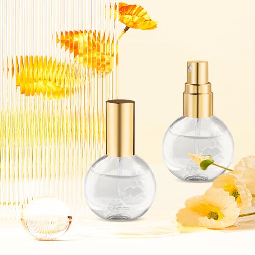 Mirrline 12 Pcs 10ml Glass Perfume Spray Bottles, Refillable Fine Mist Atomizer