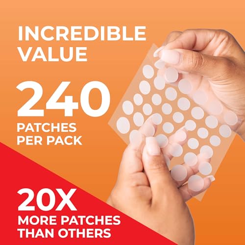 PatchRx Hydrocolloid Acne Pimple Patches - 240 Count