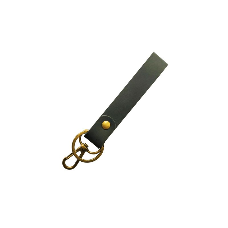 YYJRYE Genuine Leather Keychain, Key Chain with Belt Loop Clip for Keys (black)