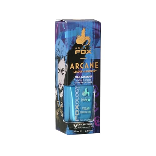 FOXOLOGY Jinx Blue Nail Polish - Vegan, Chip-Resistant, 0.4 fl oz