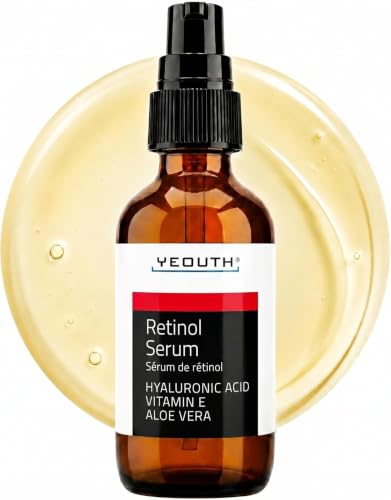 YEOUTH Retinol Serum with Hyaluronic Acid & Vitamin E, 2 Fl Oz