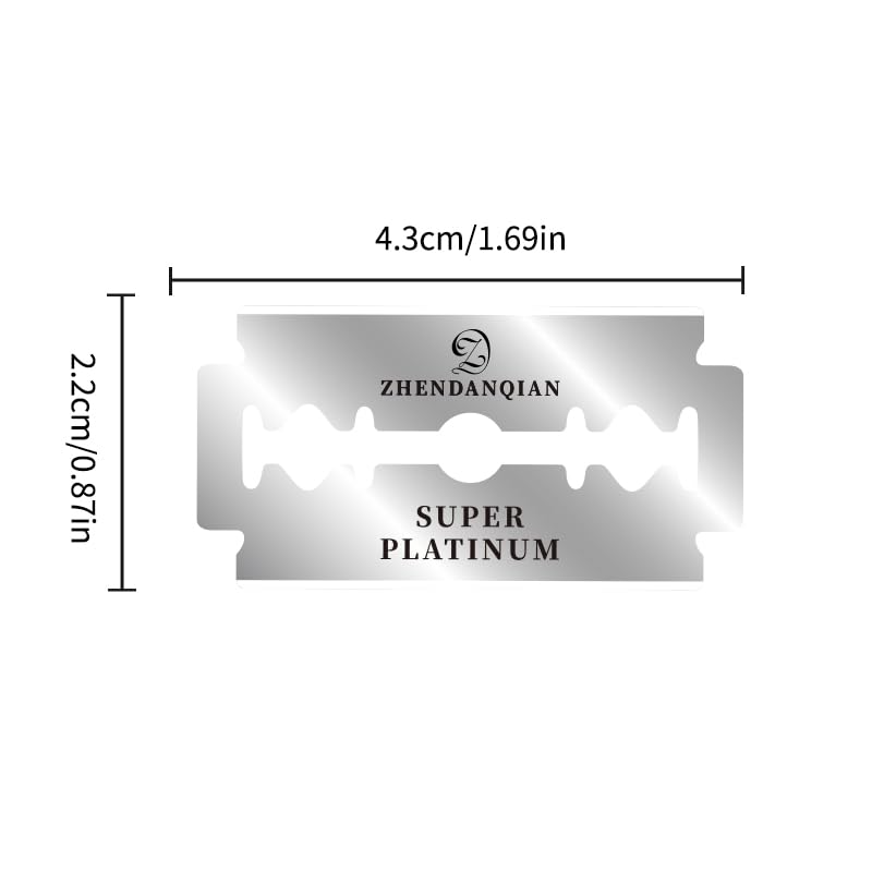 Premium Double Edge Razor Blades - 100 Pack Swedish Steel