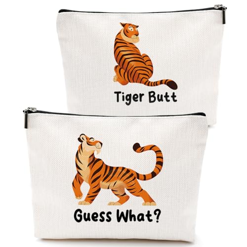 VICBOU GuessTiger Cute Tiger Makeup Bag for Women & Girls