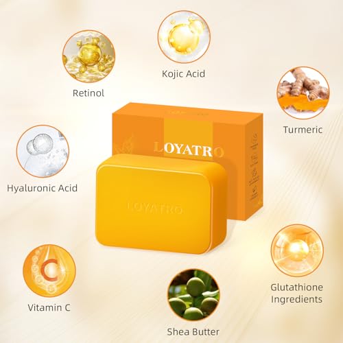 Kojic Acid Turmeric Soap Bar for Dark Spots & Sensitive Skin