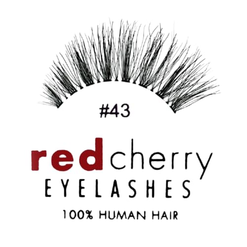 Red Cherry #43 False Eyelashes - Natural Glamour Lightweight Lashes (6 Pairs)