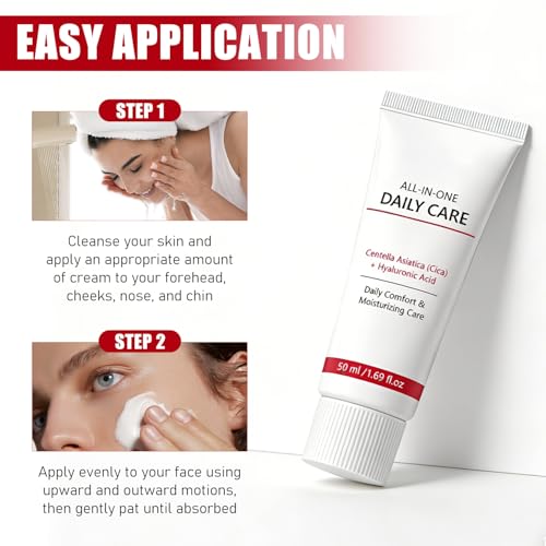 All-in-One Face Cream with Hyaluronic Acid & Cica - 2 Pack