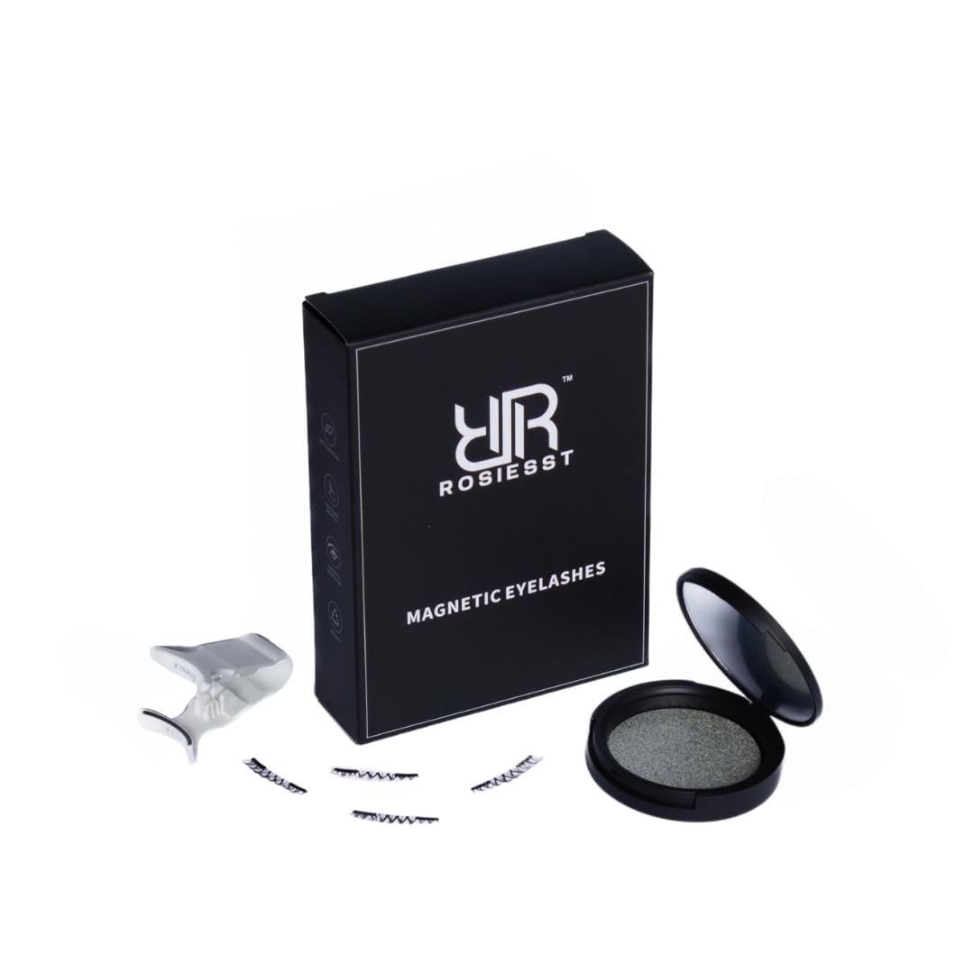 Rosiesst Soft Magnetic False Eyelash Set Kit with Applicator
